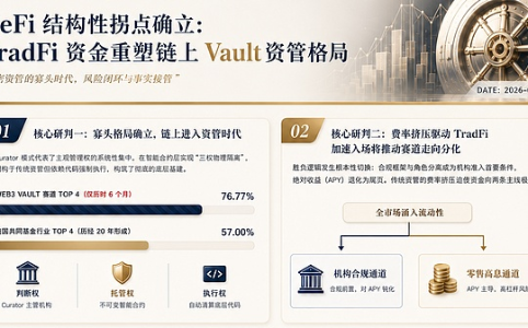 TradFi资金重塑链上Vault资管格局：集中度超传统金融，四环风险链隐现